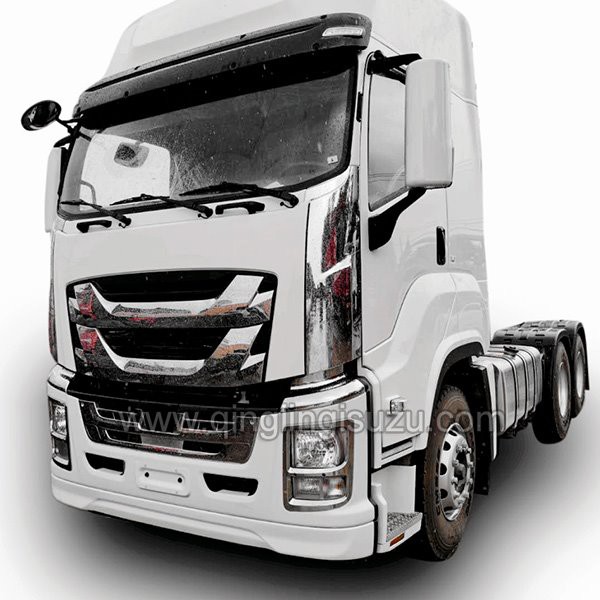 High Roof Two Beds QINGLING ISUZU VC61 6x4 420HP Tractor Head