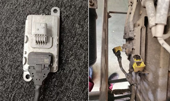 The grey plug is the inlet nitrogen oxygen sensor