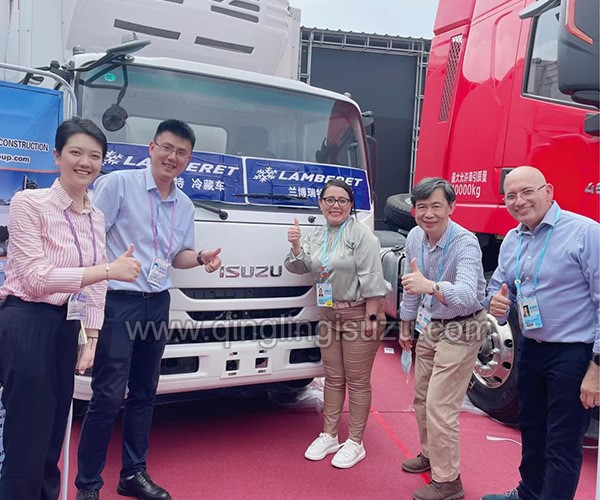 electric Refrigerated Truck during the exhibition