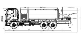 Qingling  GIGA VC61 Multifunction Dust Suppression Truck With 15 M³ Stainless Steel Water Tank